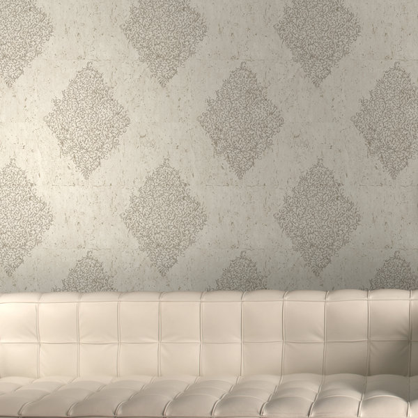 Graham & Brown Cork Damask Wallpaper & Reviews Wayfair